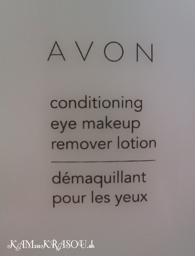 Avon conditioning eye makeup remover lotion